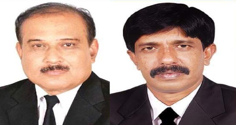 গাজীপুর আইনজীবী সমিতির সভাপতি সুদীপ কুমার চক্রবর্তী ও সা.সম্পাদক মঞ্জুর মোর্শেদ প্রিন্স