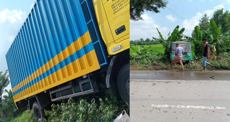 কালীগঞ্জে কাভার্ড ভ্যানের চাপায় এক নারীর মৃত্যু