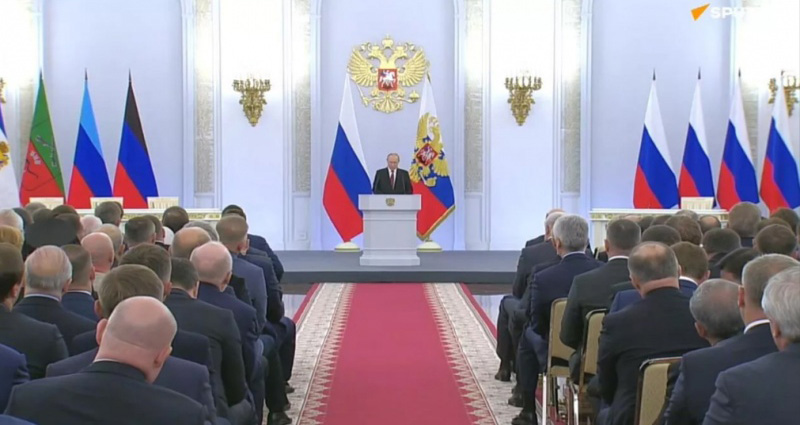 আনুষ্ঠানিকভাবে রাশিয়ার অন্তর্ভুক্ত হলো ইউক্রেন থেকে আলাদা হওয়া ৪ অঞ্চল