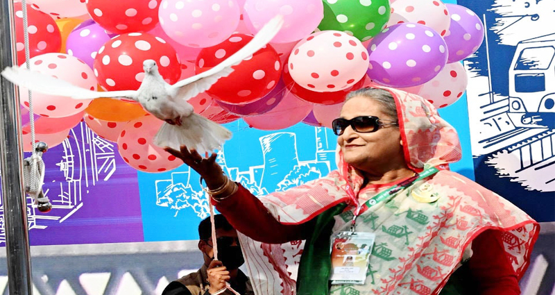 আওয়ামী লীগের ২২তম জাতীয় কাউন্সিলের উদ্বোধন করলেন প্রধানমন্ত্রী