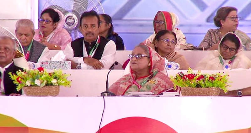 আওয়ামী লীগের সম্মেলনে শরিক দলের নেতারা, আসেনি বিএনপি