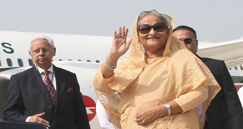 কাতারের উদ্দেশে ঢাকা ছাড়লেন প্রধানমন্ত্রী