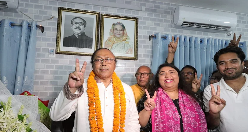 তৃতীয়বারের মতো রাজশাহীর মেয়র নির্বাচিত হলেন খায়রুজ্জামান