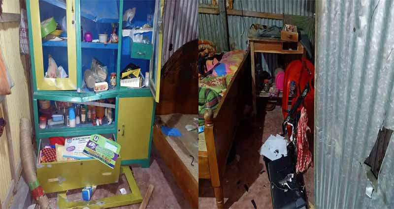 কালীগঞ্জে ফিল্ম স্টাইলে বসত বাড়িতে ও দোকানে হামলা-লুটপাট, ব্যবসায়ী আহত