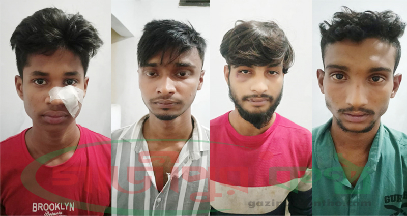 কালীগঞ্জে নারী শ্রমিককে ধর্ষণ, ৪ যুবককে আটক করে পুলিশে দিয়েছে এলাকাবাসী 