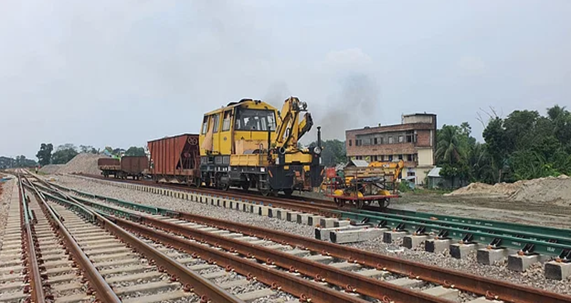 আখাউড়া-আগরতলা রেলপথে প্রথমবারের মতো চলল ‘গ্যাং কার’
