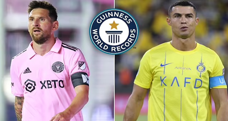 গিনেস রেকর্ডে রোনালদোকে পেছনে ফেললেন মেসি