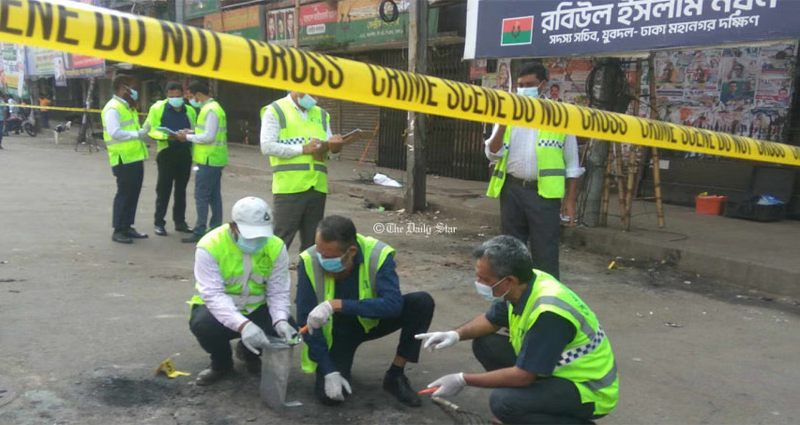 নয়াপল্টনে বিএনপি কার্যালয় এখন পুলিশের ‘ক্রাইম সিন’