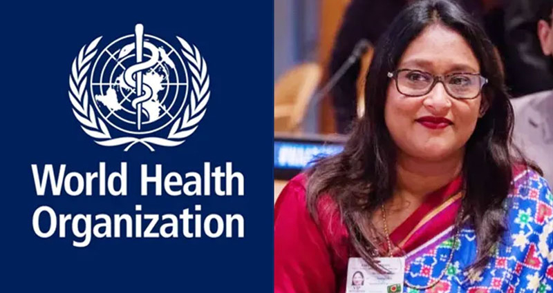 বিশ্ব স্বাস্থ্য সংস্থার আঞ্চলিক পরিচালক নির্বাচিত হলেন সায়মা ওয়াজেদ