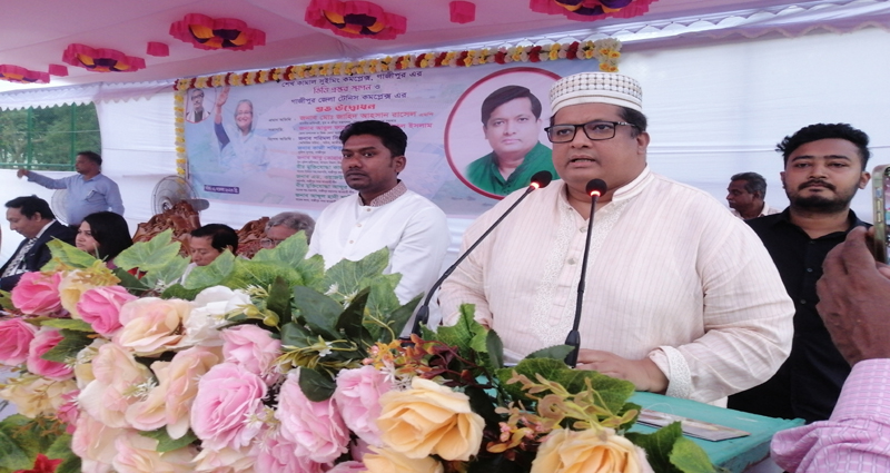 গাজীপুরে শেখ কামাল সুইমিং কমপ্লেক্সের ভিত্তিপ্রস্তর স্থাপন