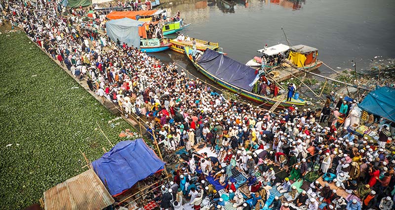 বিশ্ব ইজতেমার প্রথম পর্ব শুরু, তুরাগ তীরে জনসমুদ্র