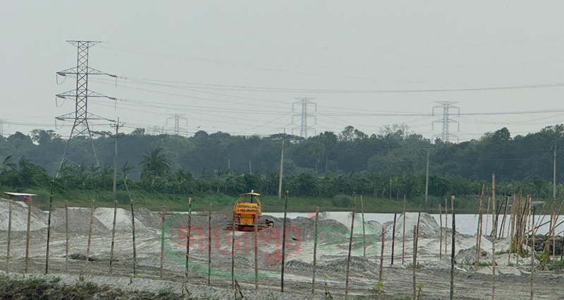 বেলাই বিলে বালু ভরাট: ‘বাংলা মার্ক’ কোম্পানিকে ৫০ হাজার টাকা জরিমানা