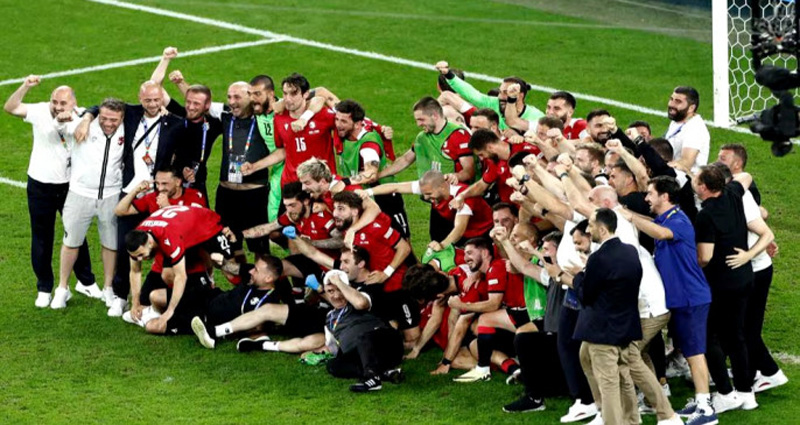 পর্তুগালের সঙ্গে অবিশ্বাস্য জয়ে জর্জিয়ার ইতিহাস