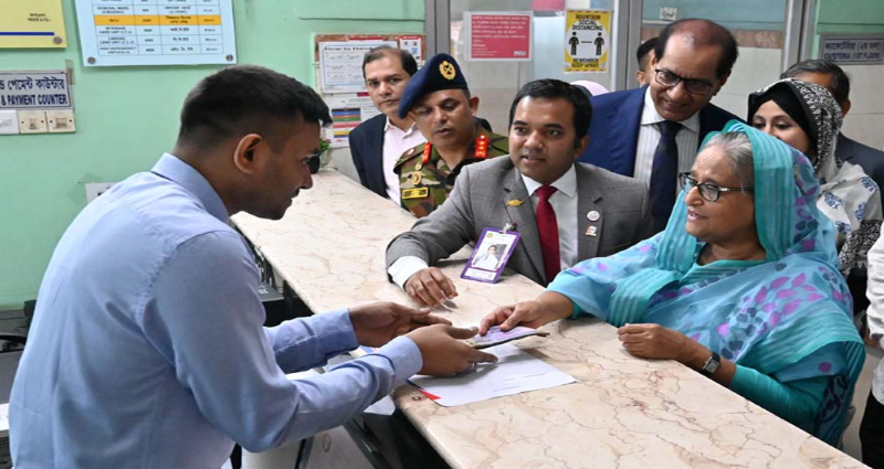 ফজিলাতুন্নেছা কেপিজে হাসপাতালে নিয়মিত স্বাস্থ্য পরীক্ষা করালেন প্রধানমন্ত্রী