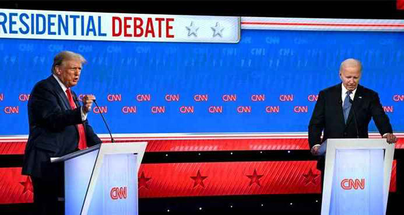 প্রথম টেলিভিশন বিতর্কে একে অপরকে দুষলেন বাইডেন-ট্রাম্প