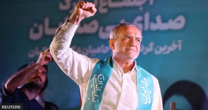ইরানের ৯ম প্রেসিডেন্ট নির্বাচিত হলেন চিকিৎসক মাসুদ পেজেশকিয়ান