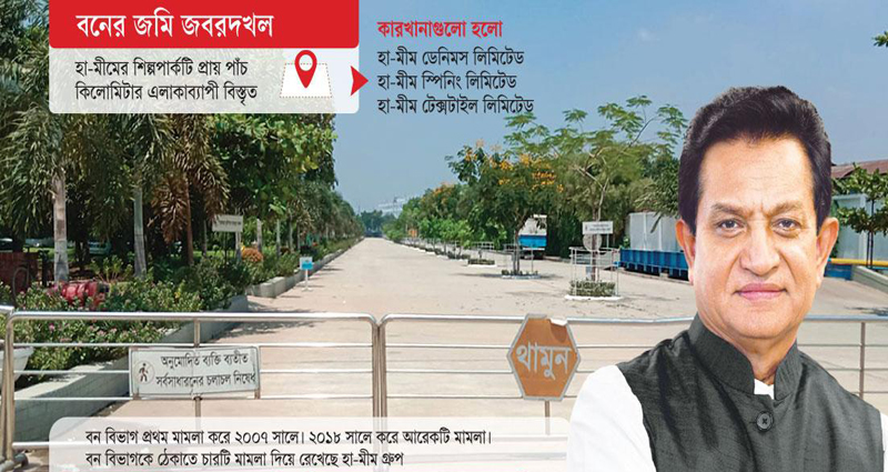 শ্রীপুরে শালবনে ‘বনখেকো’ এ কে আজাদের ইন্ডাস্ট্রিয়াল পার্ক