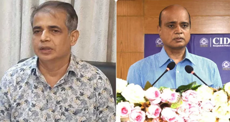 র‍্যাব মহাপরিচালক শহিদুর ও ডিএমপি কমিশনার মাইনুল