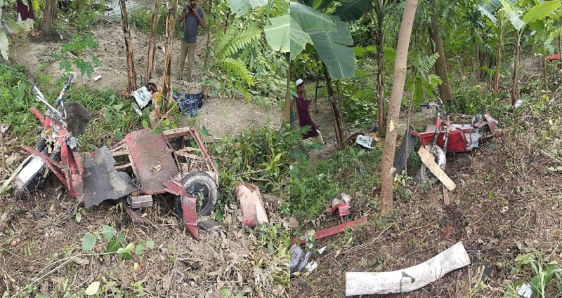 কালীগঞ্জে অটোরিকশা বাঁচানোর চেষ্টায় চালক নিজেও কাটা পড়লেন ট্রেনে