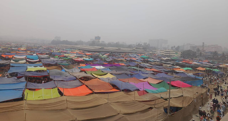 কঠোর নিরাপত্তার চাদরে টঙ্গীর বিশ্ব ইজতেমা ময়দান, পুলিশের সর্বোচ্চ প্রস্তুতি