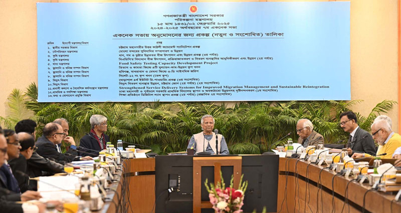 একনেকে ১২ হাজার ৫৩২ কোটি টাকার ১৩ প্রকল্প অনুমোদন