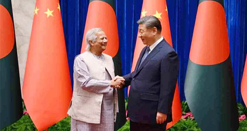 শান্তি ও স্থিতিশীলতা প্রতিষ্ঠায় চীনের বড় ভূমিকা চান ড. ইউনূস