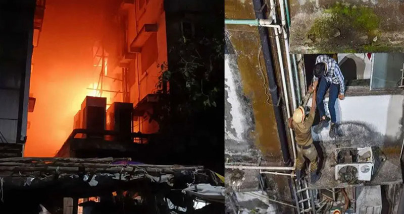 কলকাতায় হোটেল আগুন লেগে ১৪ জনের মৃত্যু