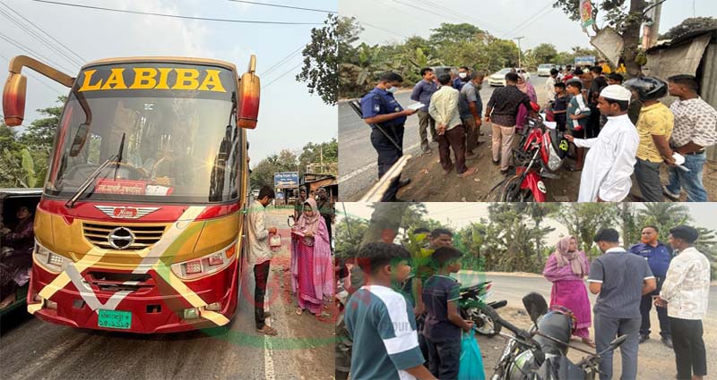 কালীগঞ্জে সড়কে শৃঙ্খলা ফেরাতে ইউএনও’র অভিযান, জরিমানা আদায়