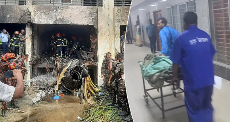 মাইলস্টোনে প্রশিক্ষণ বিমান বিধ্বস্ত, শিশু ও পাইলটসহ নিহত অন্তত ২০, আহত ১৭১