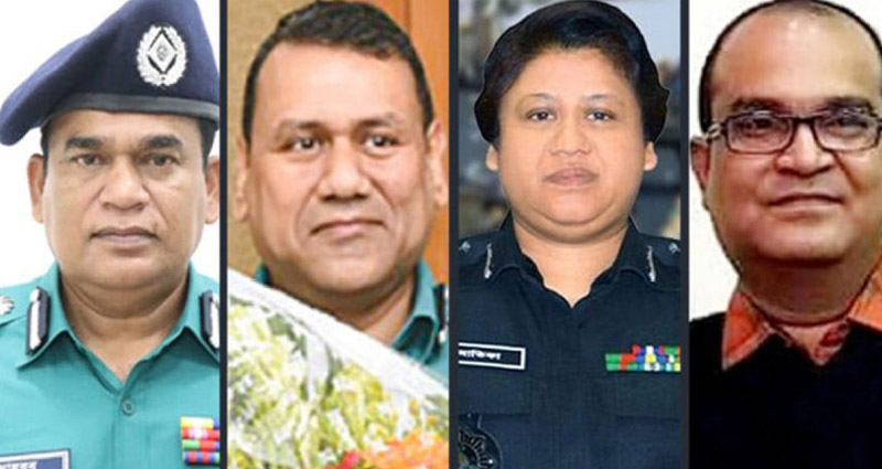 ৪ ডিআইজিকে বাধ্যতামূলক অবসর