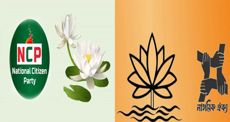 দলীয় প্রতীক শাপলা নিয়ে দ্বন্দ্বে নাগরিক ঐক্য-এনসিপি