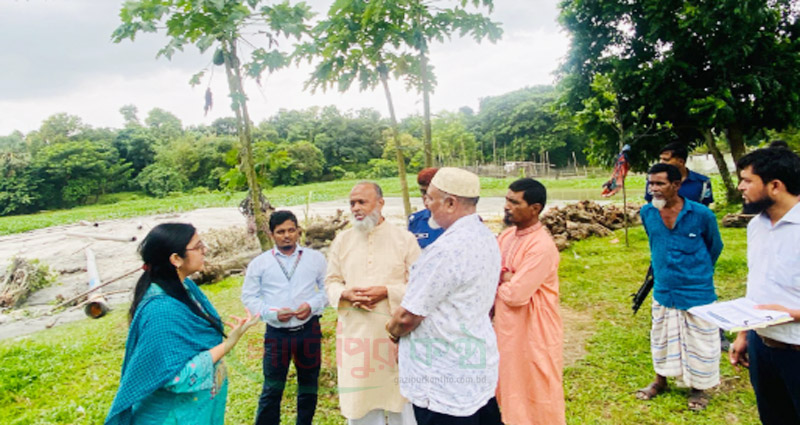 কালীগঞ্জে কৃষি জমিতে বালু ভরাট, বিএনপি নেতাকে জরিমানা