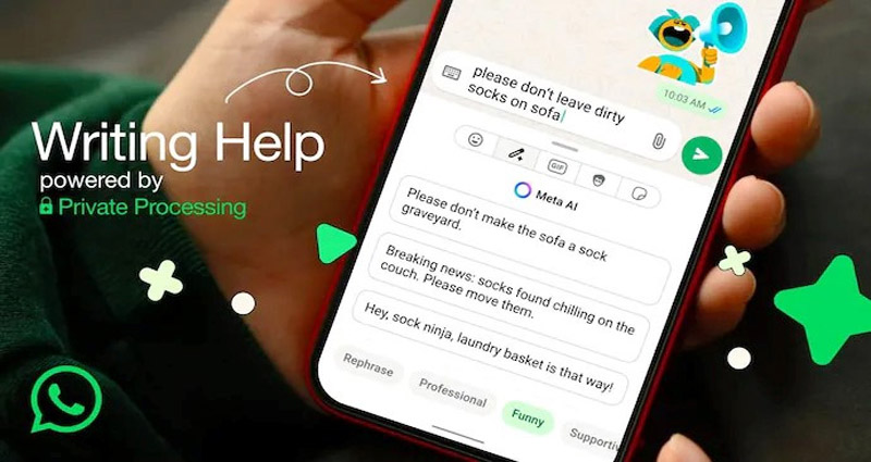 হোয়াটসঅ্যাপে বার্তা লিখে দেবে এআই