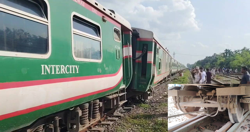 জয়দেবপুরে মোহনগঞ্জ এক্সপ্রেস ট্রেন লাইনচ্যুত