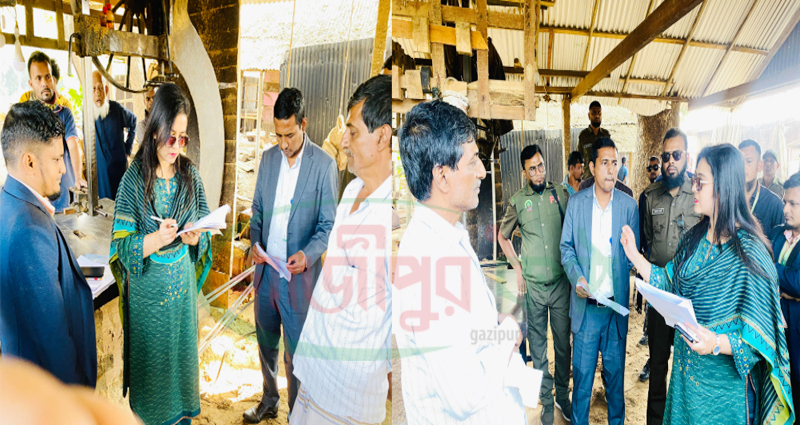 কালীগঞ্জে লাইসেন্স বিহীন করাতকল, মোবাইল কোর্টে জরিমানা
