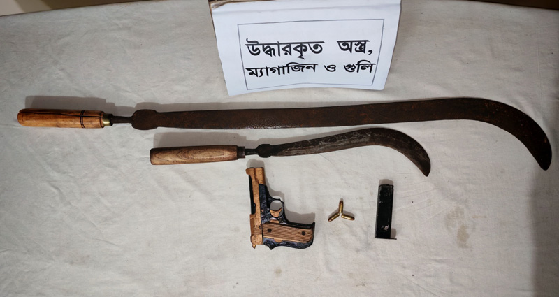 গাজীপুরে গুলিসহ বিদেশী পিস্তল উদ্ধার