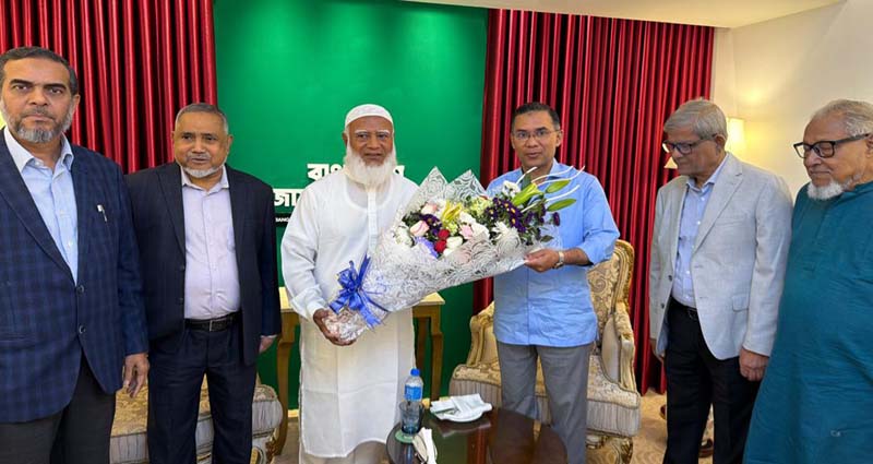 জামায়াত আমিরের বাসায় তারেক রহমান
