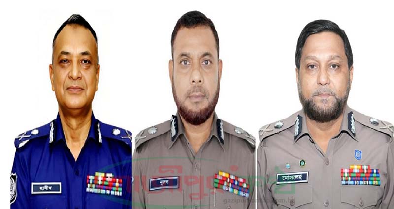 র‍্যাব, এসবি ও সিআইডির প্রধান পদে পরিবর্তন