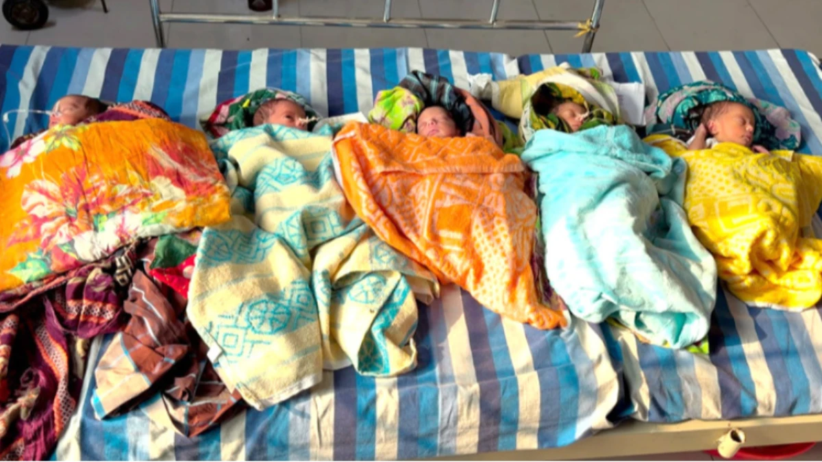 কাপাসিয়ার এক মায়ের গর্ভে একসঙ্গে পাঁচ সন্তানের জন্ম