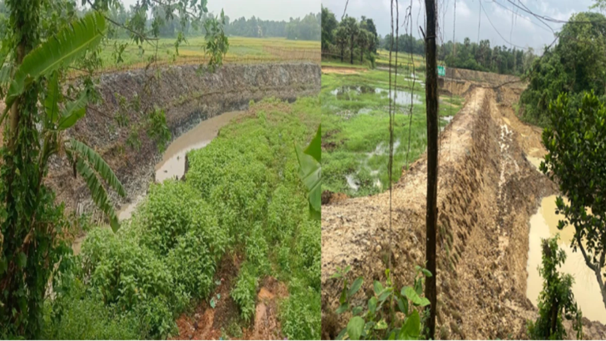 কালীগঞ্জে কৃষিজমির মাটি কাটায় লাখ টাকা জরিমানা