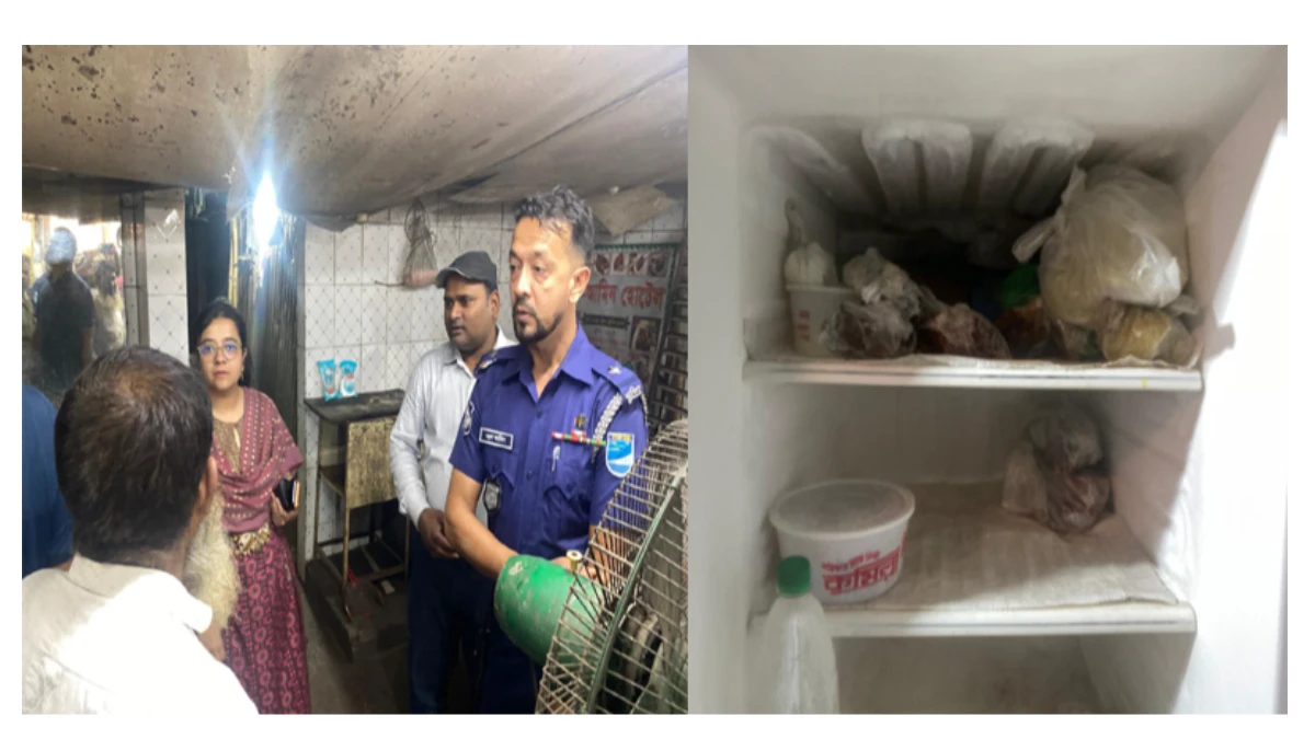 কালীগঞ্জে অস্বাস্থ্যকর পরিবেশে খাবার পরিবেশন, দুই হোটেলকে জরিমানা