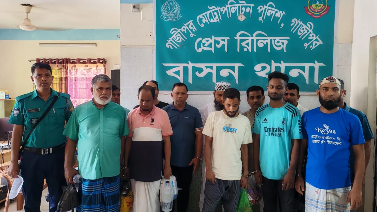 গাজীপুরে যুবলীগের মিছিল থেকে পুলিশকে হত্যার হুমকি, গ্রেপ্তার ৩০