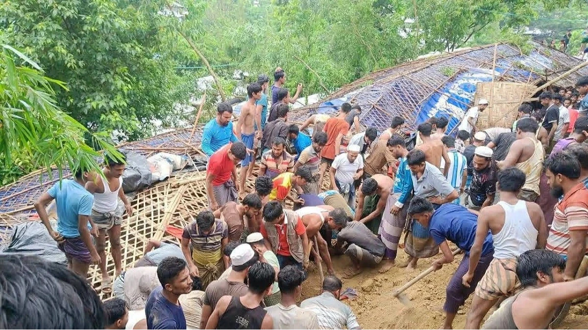 উখিয়ায় রোহিঙ্গা শিবিরে ফের পাহাড়ধস, নিহত অন্তত পাঁচ