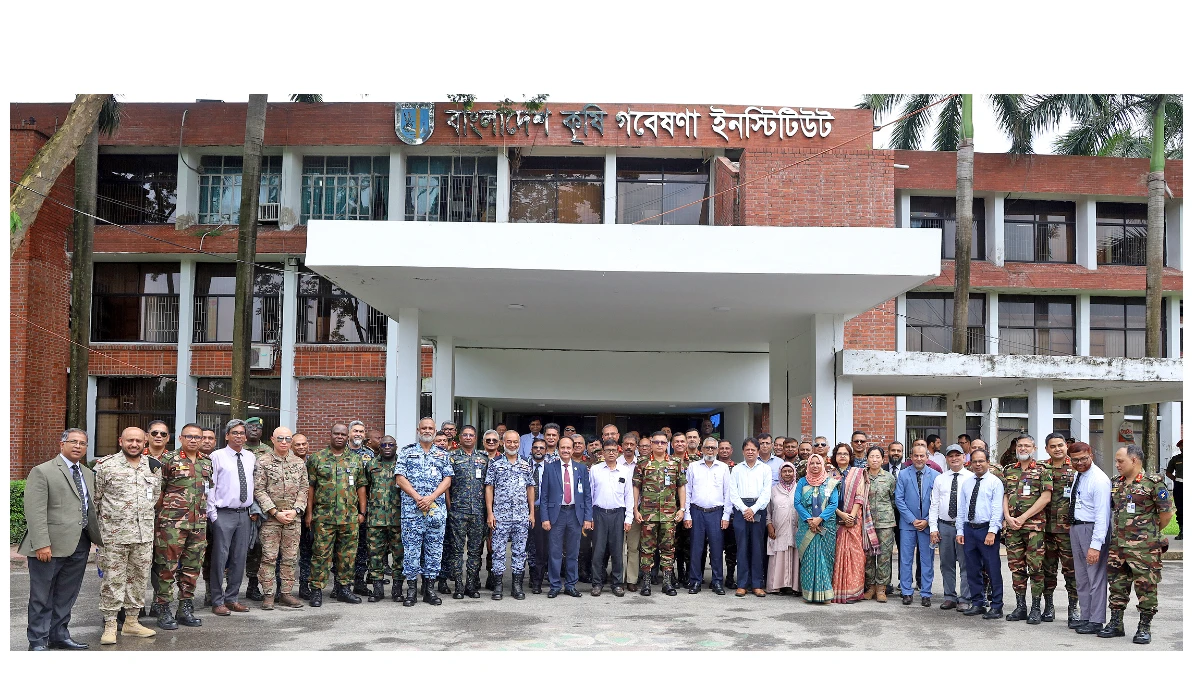 এনডিসি প্রতিনিধিদলের ব্রি-বারি পরিদর্শন
