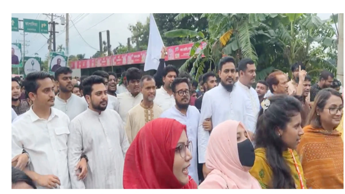 কালীগঞ্জ থেকে শুরু হলো এনসিপি’র ‘জুলাই পদযাত্রা’