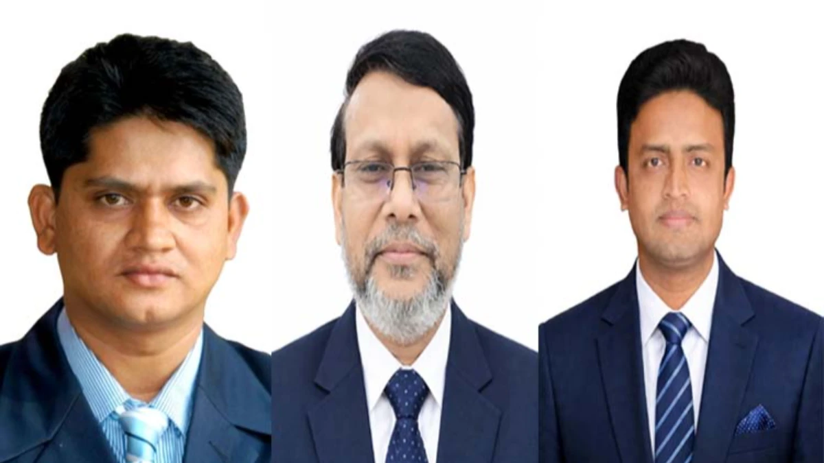 বাপাজস-এর সভাপতি ড. মহিউদ্দিন, সম্পাদক শিবলী, সাংগঠনিক সম্পাদক আল-আমিন